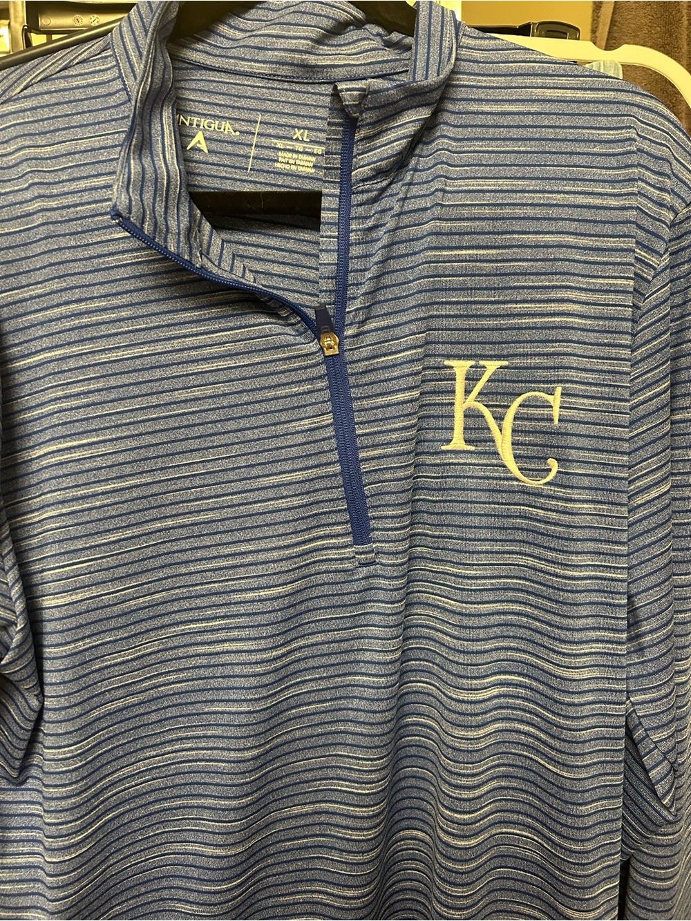 KC Antigua  quarter zip new without tags